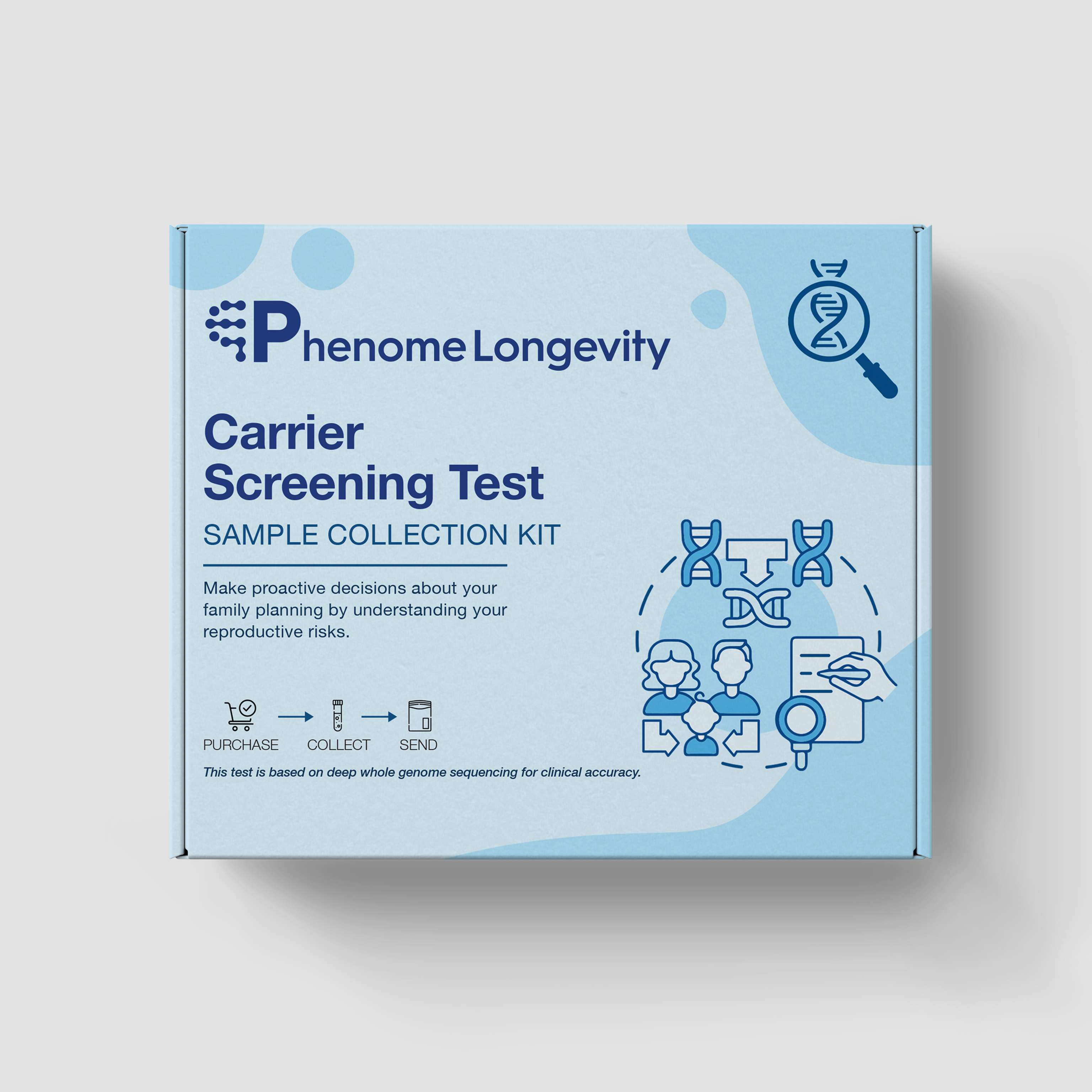 Product image of genetic carrier screening test kit