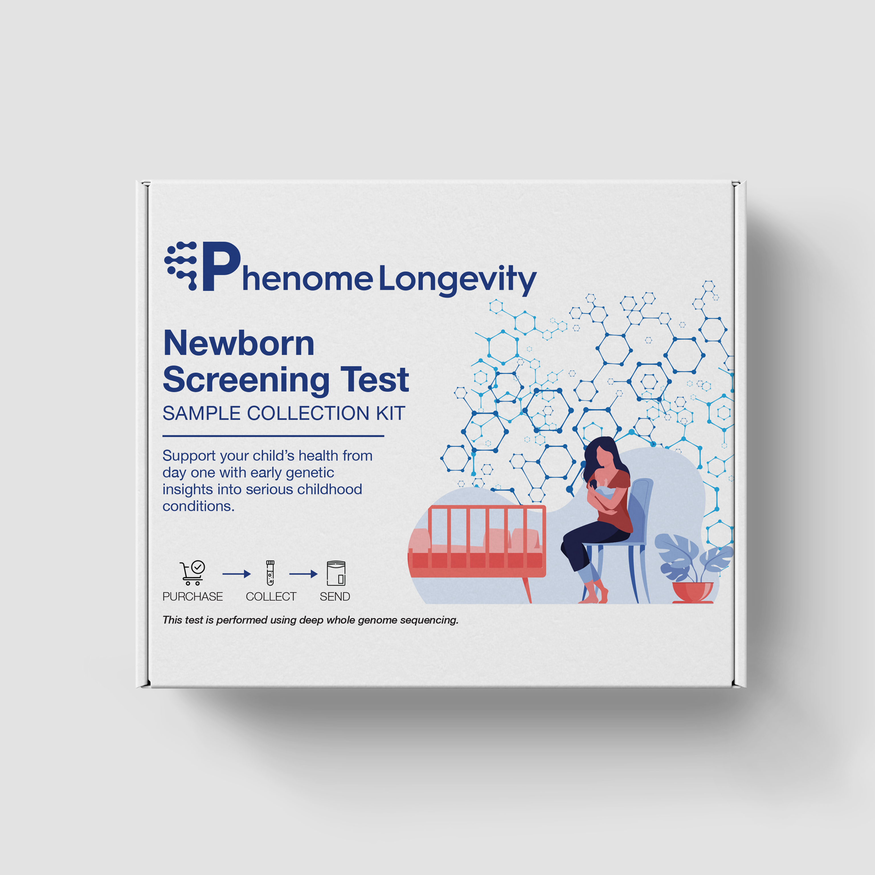 Product image of genetic newborn screening test kit
