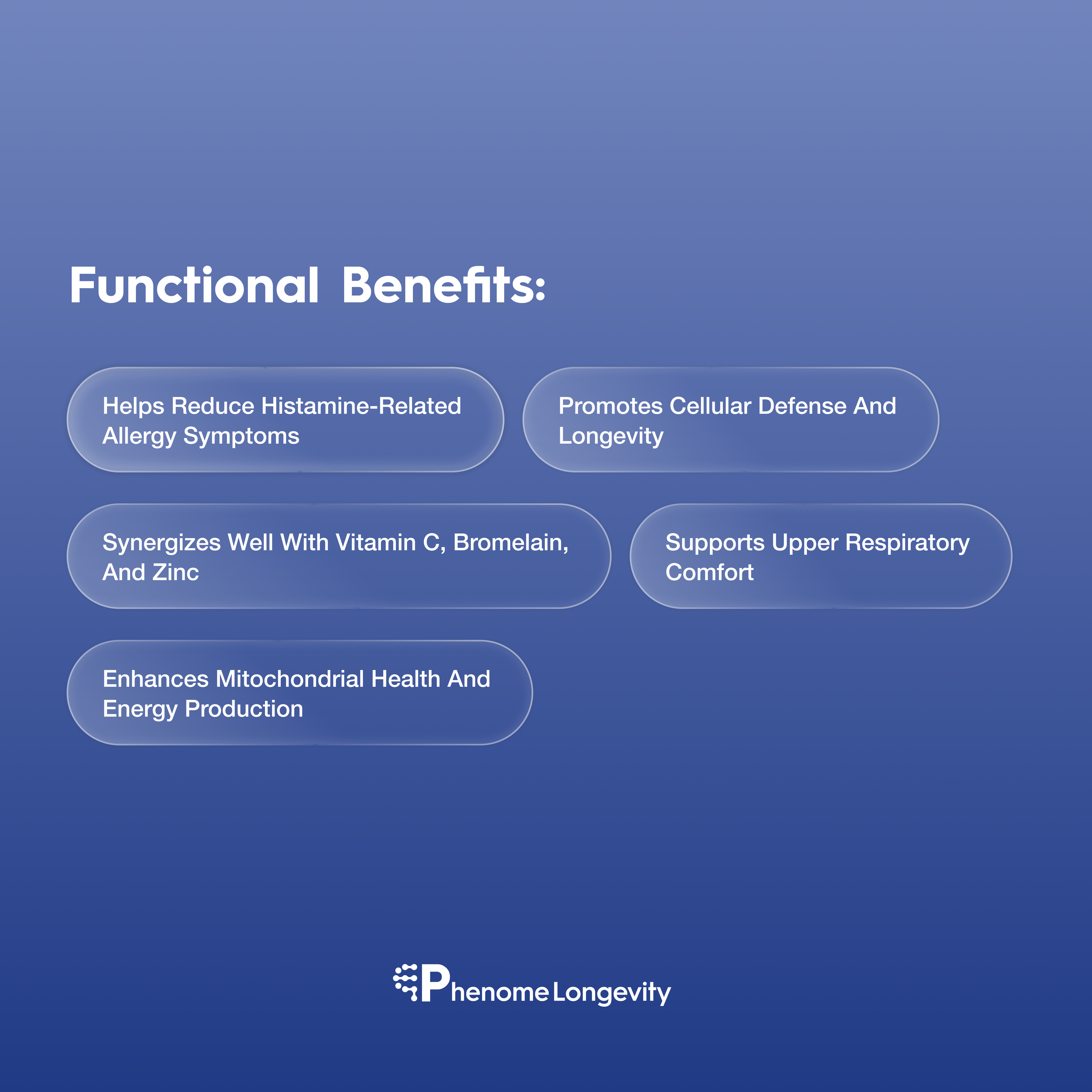 Functional benefits of Quercetin supplement