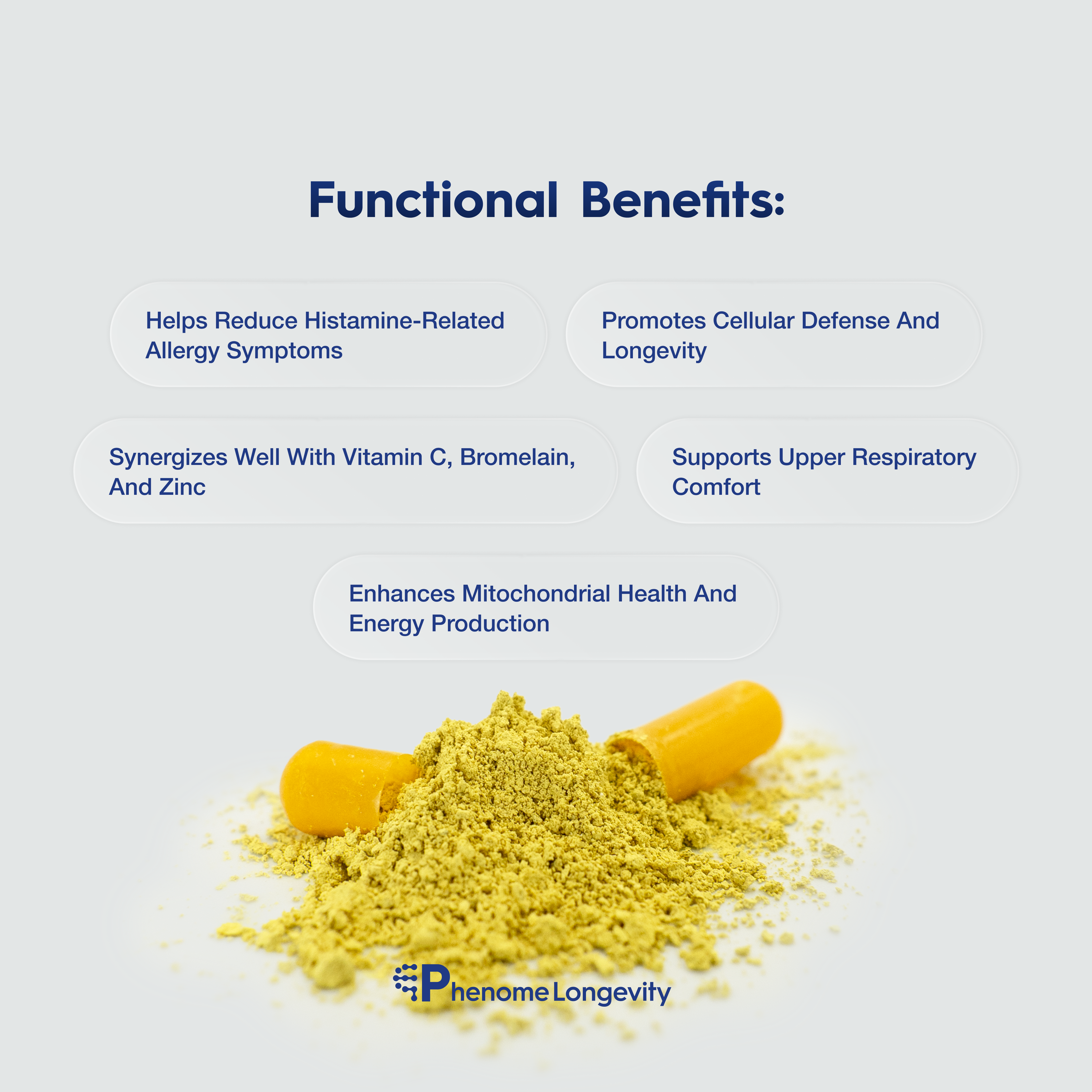 Functional benefits of Quercetin supplement
