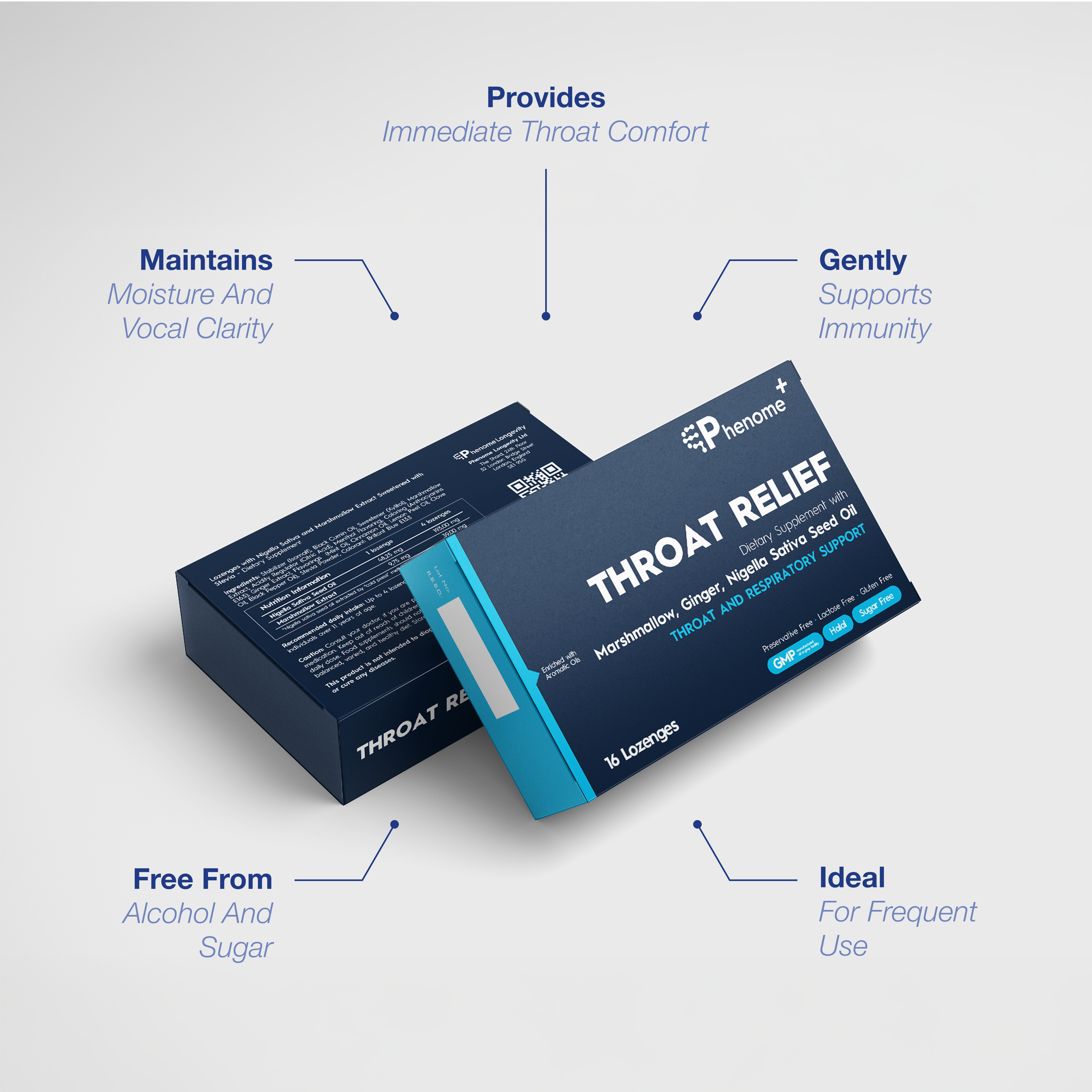 Product description of throat relief supplement