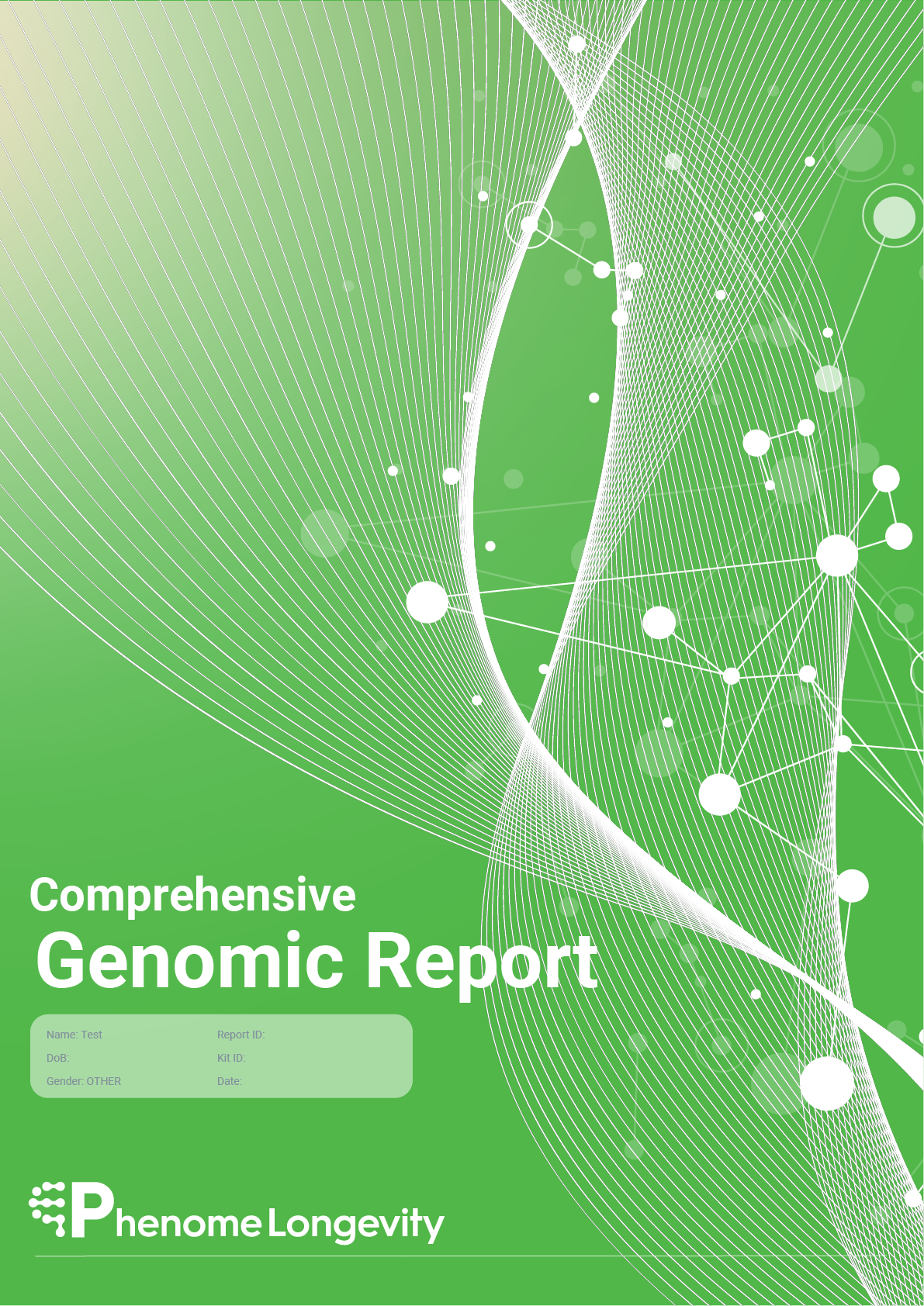 Cover of comprehensive genomic report