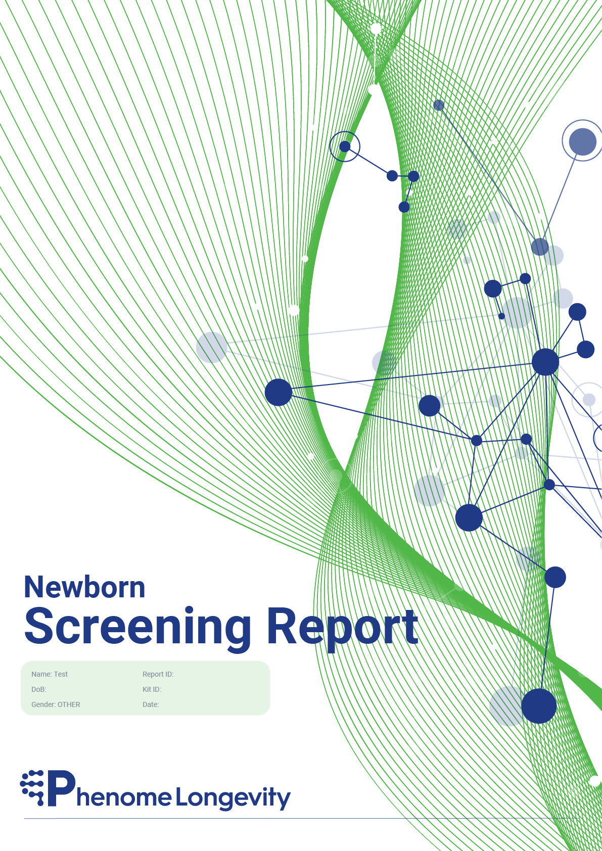 Cover of newborn screening report