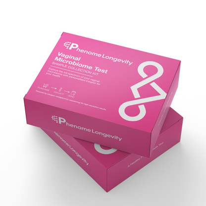 Phenome Longevity Vaginal Microbiome Test on a white background