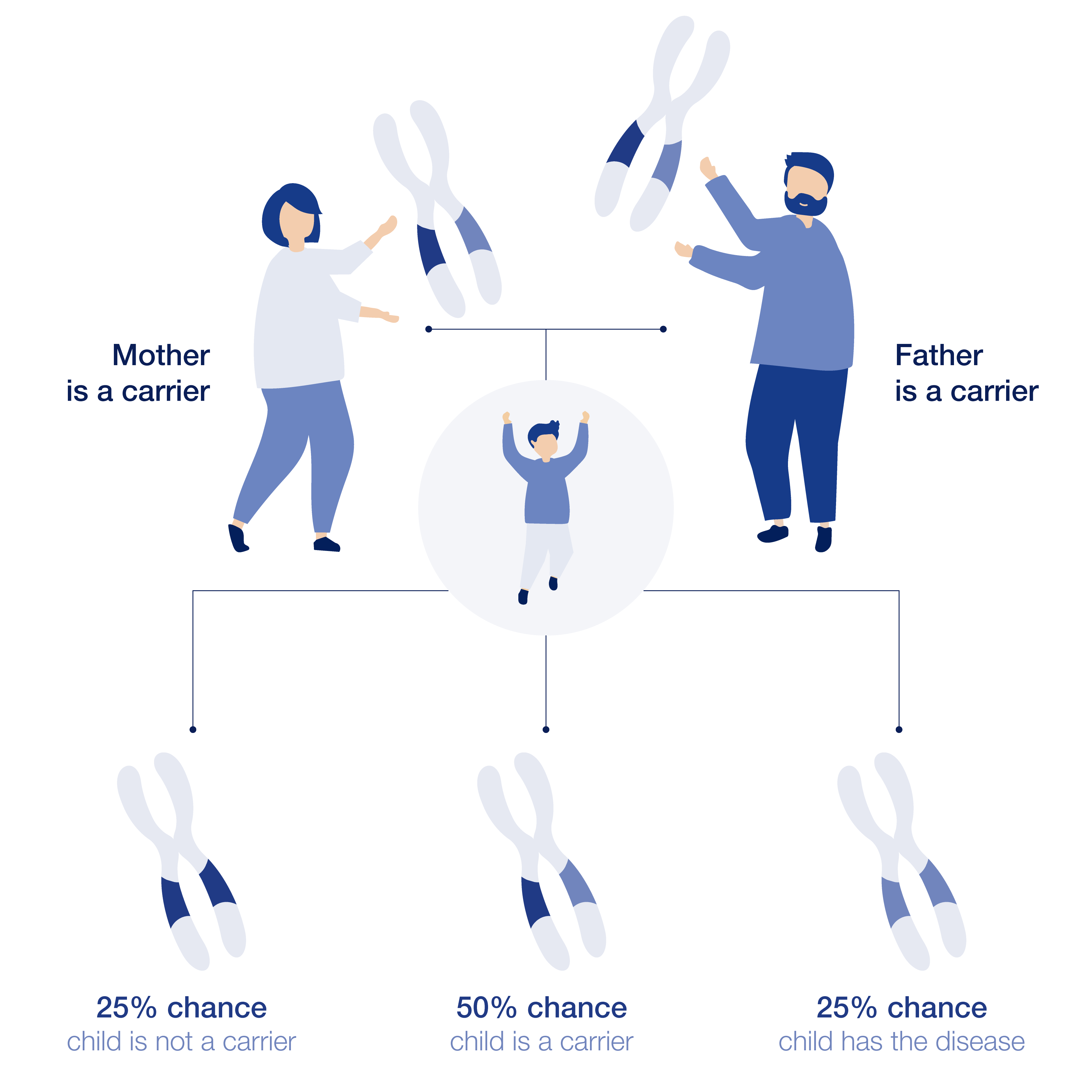 Infographic for genetic insights in carrier genes